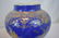 Antique Chinese Monochrome Gilt Jar Power Blue - 12