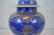 Antique Chinese Monochrome Gilt Jar Power Blue - 3