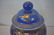 Antique Chinese Monochrome Gilt Jar Power Blue - 4