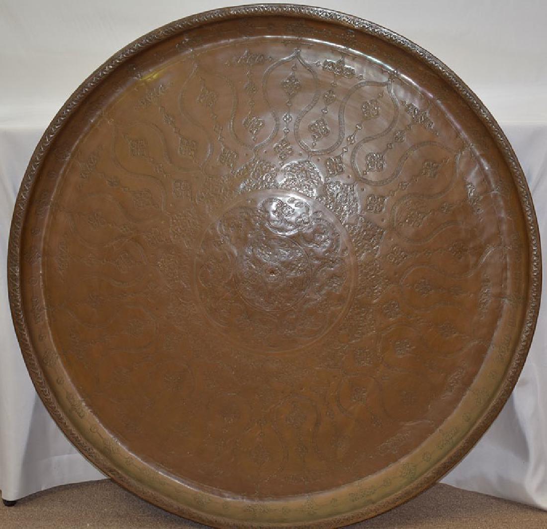 Large Antique Copper Tray Large antique farmhouse copper kettle.