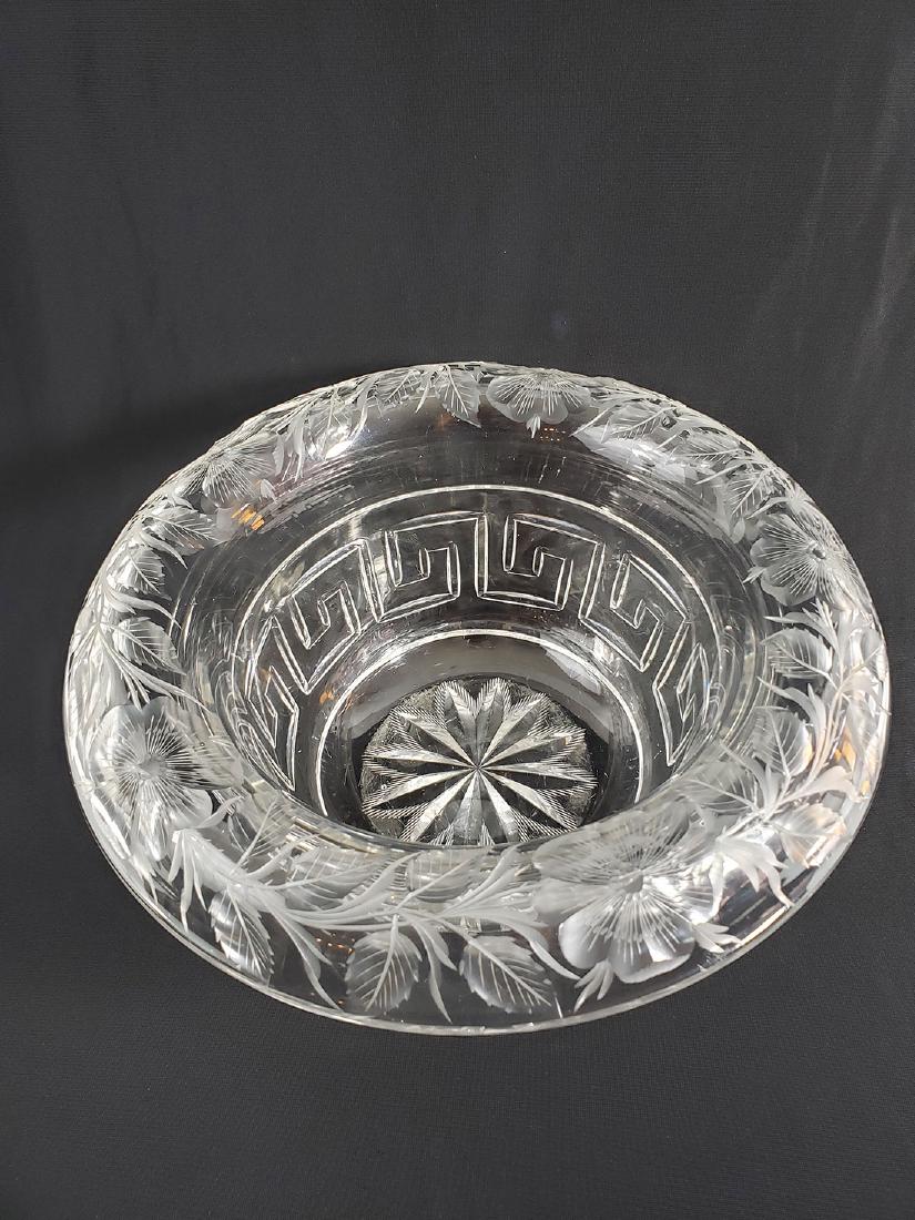 A Fine Antique Signed Tuthill Cut Glass Bishops Hat (1 of 20)