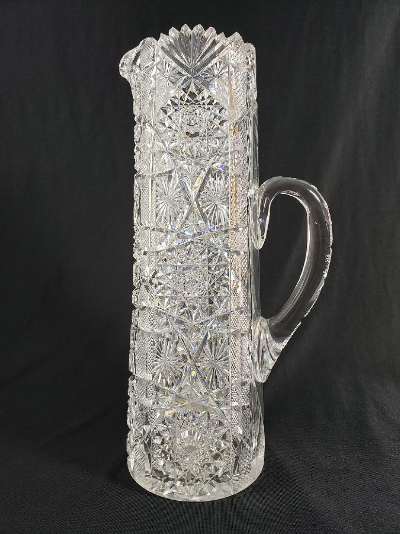 Fine Antique Straus Electra Cut Glass Champagne Pitcher (1 of 20)