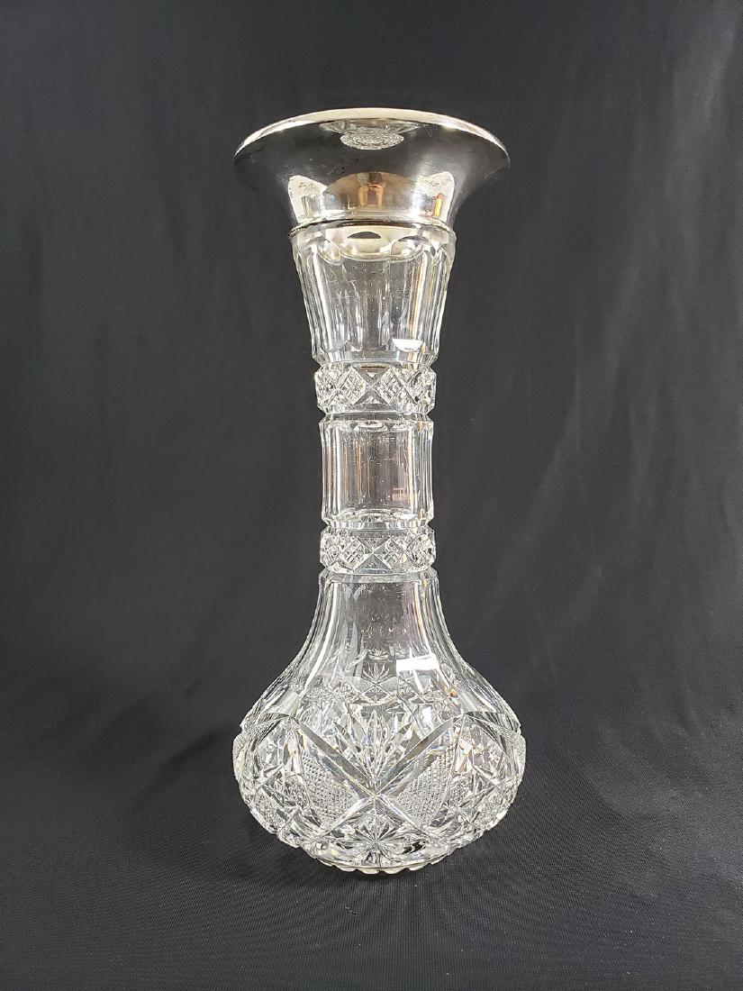 A Fine Antique American Brilliant Cut Vase Sterling Top (1 of 19)