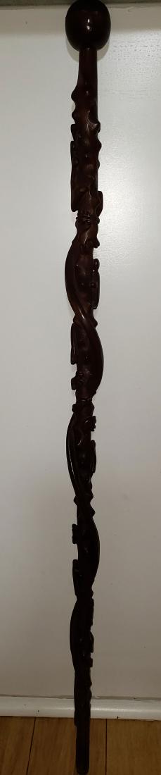 Antique Folk Art Cane Signed 19th C (1 of 20)