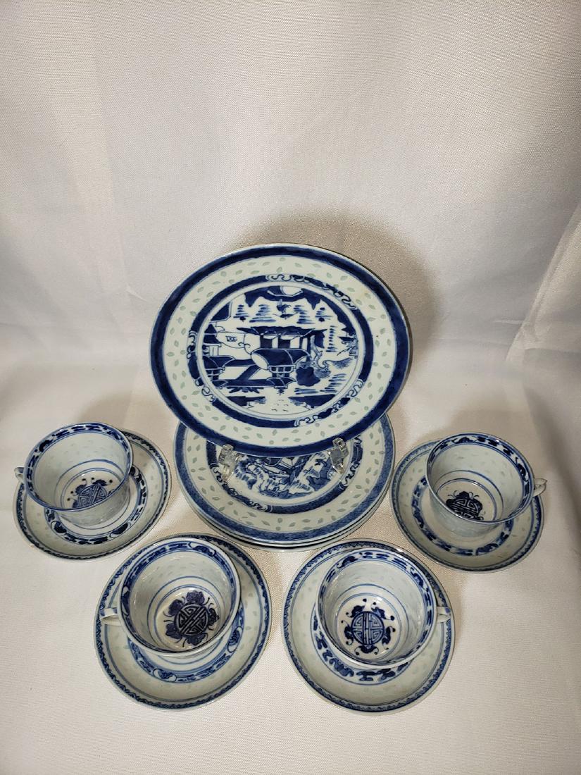 Lot 12 Chinese B&W Dishes (1 of 9)