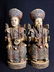 Pair Of Fine Chinese Carved Figures with Marks 19th C