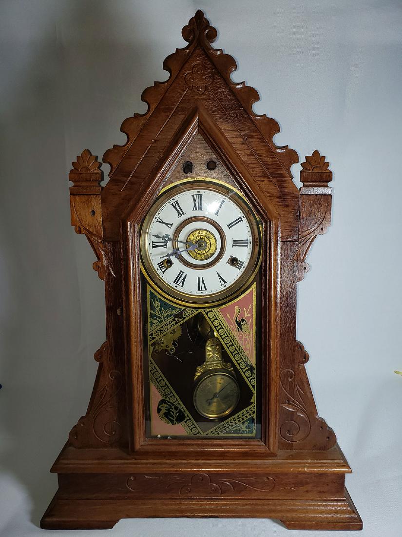 Antique New Haven Clock Co Mantel Clock