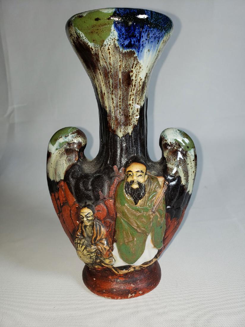 A Very Fine Early Antique Sumida Gawa Vase 19 c (1 of 11)