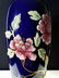 A nice cobalt blue coralene vase 10 " tall - 4