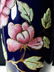 A nice cobalt blue coralene vase 10 " tall - 9