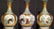 A fine early Chinese famille rose gilt ground vase