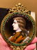 19th C Limoges Enamel Hand Mirror With Portrait - 8