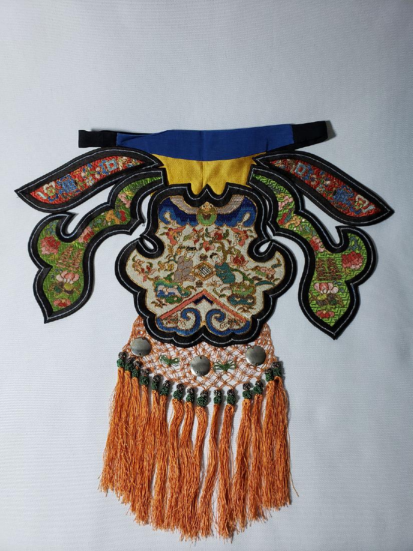 A Very Fine Antique Chinese Silk Badge Qing Period (1 of 11)