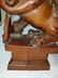 A fine pr of Chinese boxwood foo dogs ca 1900-30 - 12