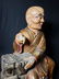 Chinese Ming Dynasty Wooden Sculpture of Arhat 'Luohan' - 8
