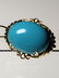 Pr of 14 K gold Persian gem turquoise earrings - 11