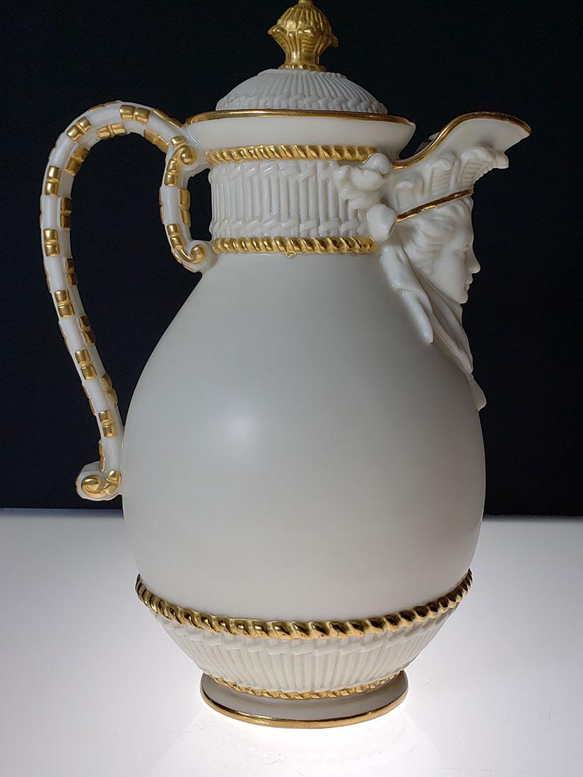Early antique Royal Worcester teapot 19th c (1 of 12)