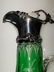 American Brilliant Period green cut to clear ewer - 10