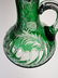 American Brilliant Period green cut to clear ewer - 2