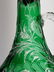 American Brilliant Period green cut to clear ewer - 9