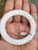 Vintage Chinese white jade bangle - 8