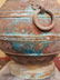 Chinese bronze Hu form vase Han Dynasty copper inlay - 10