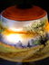 A lg fine signed Pairpoint reverse painted lamp - 11