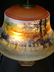 A lg fine signed Pairpoint reverse painted lamp - 20