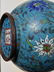 Chinese enamel cloisonne gourd vase with mark - 19