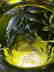 American Brilliant Period Baccarat green to clear vase - 10