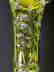 American Brilliant Period Baccarat green to clear vase - 4