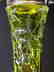 American Brilliant Period Baccarat green to clear vase - 6