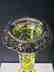 American Brilliant Period Baccarat green to clear vase - 7