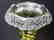 American Brilliant Period Baccarat green to clear vase - 9