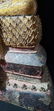 Lg Antique Gilt Bronze Polychrome Temple Buddha 19 C - 7