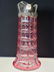 American Brilliant Pd cranberry cut to clear pitcher - 18