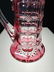 American Brilliant Pd cranberry cut to clear pitcher - 2