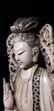 Lg Chinese Carved Kwan Yin Figure in Box 19 c - 11