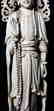 Lg Chinese Carved Kwan Yin Figure in Box 19 c - 4