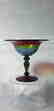 Vintage Cambridge Rainbow Honeycomb Open Compote