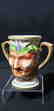 Antique Porcelain Cup Of Satyr"s Face 19 c Sitzendorf - 3