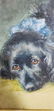 Fine Antique Dog Water Color 19 c - 5