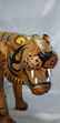 Large Vintage Tiger Leather Over Wood - 12