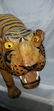 Large Vintage Tiger Leather Over Wood - 15
