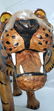 Large Vintage Tiger Leather Over Wood - 16