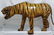 Large Vintage Tiger Leather Over Wood - 18