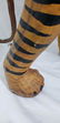 Large Vintage Tiger Leather Over Wood - 6