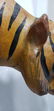 Large Vintage Tiger Leather Over Wood - 9
