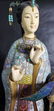 Lg Chinese Sterling Enamel Cloisonne Figures - 9