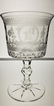American Brilliant Period Hawkes Wine Stem 6 Pcs - 12